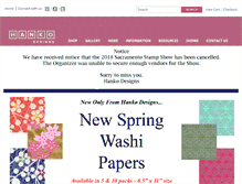 Tablet Screenshot of hankodesigns.com
